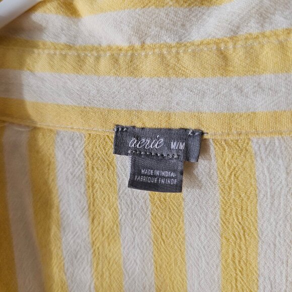 Women's Medium Aerie Oversized Button Up Shirt - Picture 3 of 5